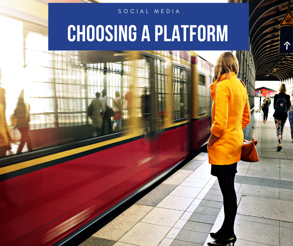 Social Media Platform - person watching train from platform